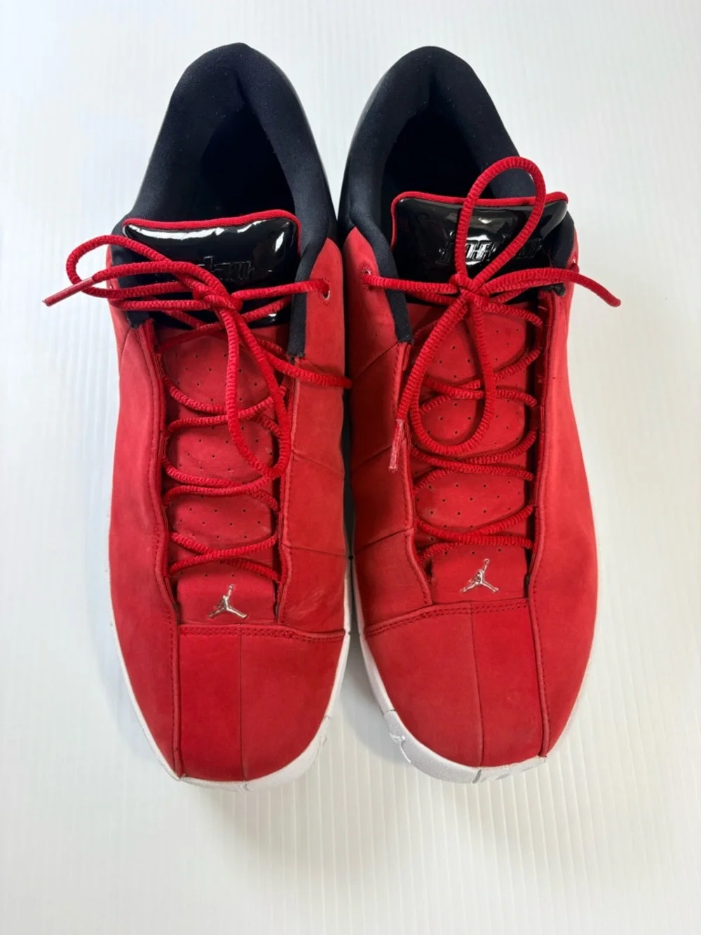 Nike Air Jordan Team Elite Low Red Black Sneakers Size 13 US Men’s Streetwear